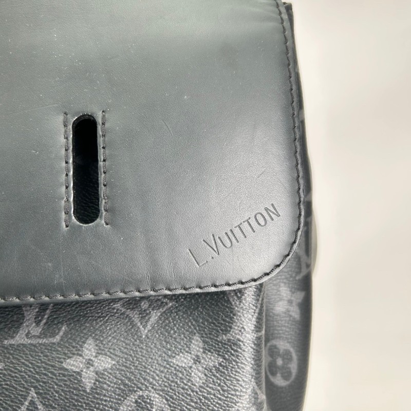 LOUIS VUITTON Steamer 經典老花鎖扣百搭通勤 帆布 小盒子書包背包雙肩包-17