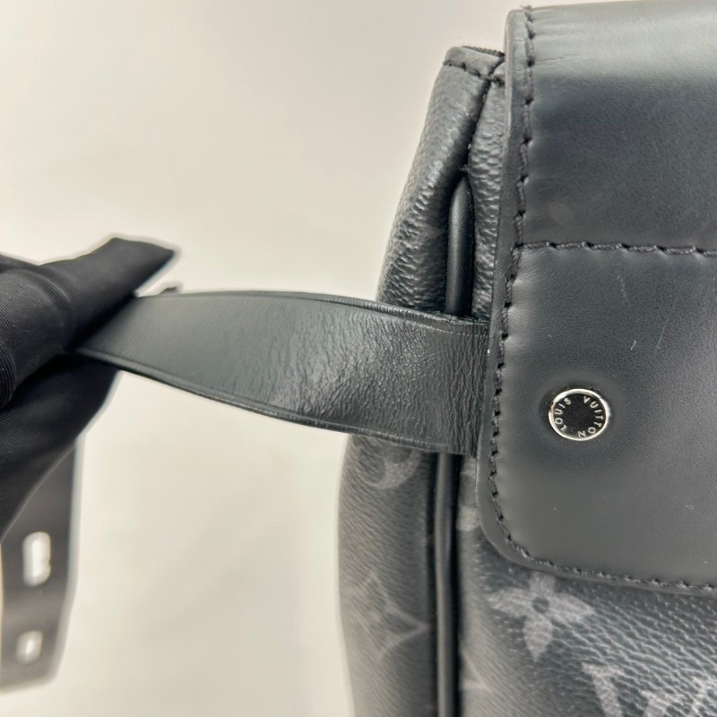 LOUIS VUITTON Steamer 經典老花鎖扣百搭通勤 帆布 小盒子書包背包雙肩包-19