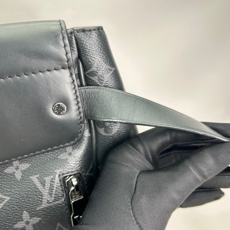 LOUIS VUITTON Steamer 經典老花鎖扣百搭通勤 帆布 小盒子書包背包雙肩包-20