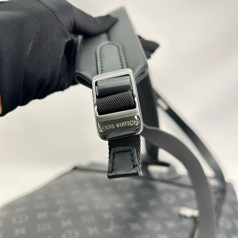 LOUIS VUITTON Steamer 經典老花鎖扣百搭通勤 帆布 小盒子書包背包雙肩包-22