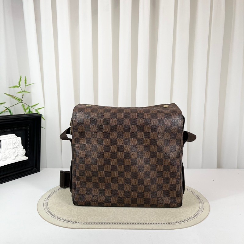 LV 棋盤格豆腐公文包 容量大 肩帶款-0