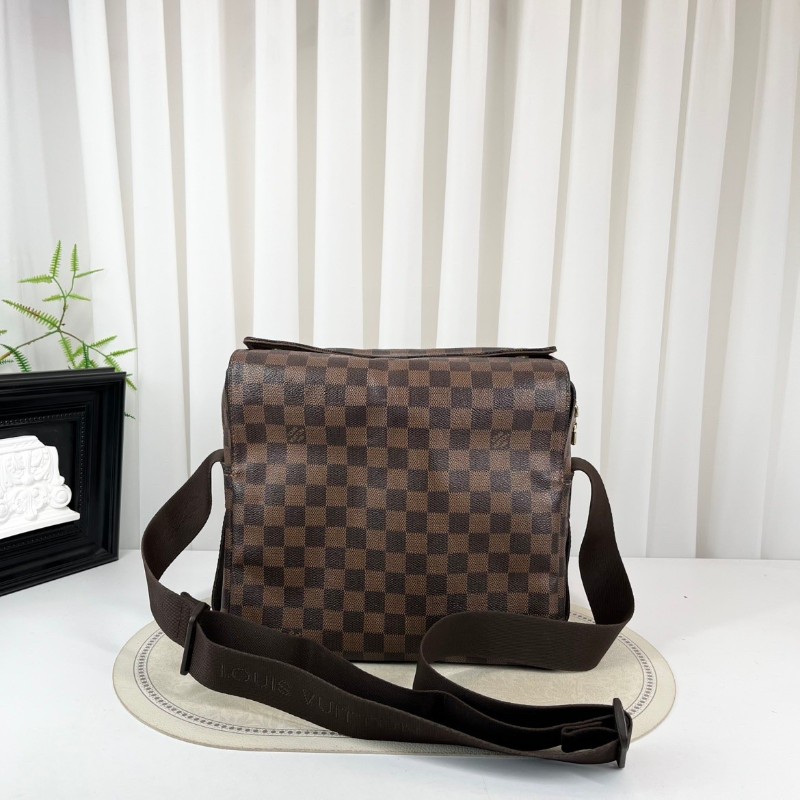 LV 棋盤格豆腐公文包 容量大 肩帶款-1