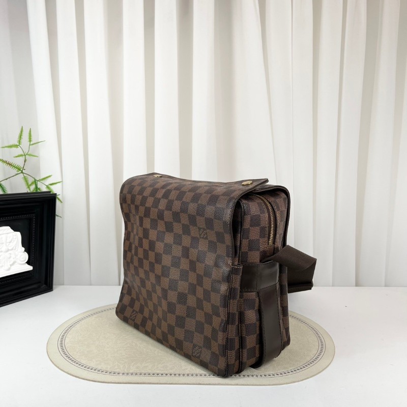 LV 棋盤格豆腐公文包 容量大 肩帶款-4