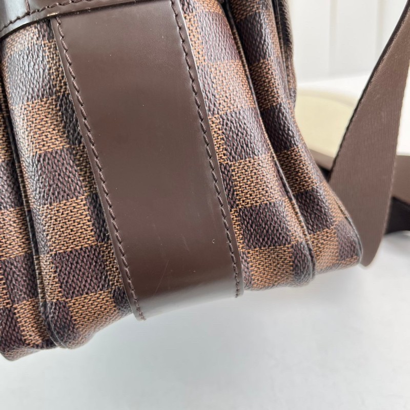 LV 棋盤格豆腐公文包 容量大 肩帶款-7