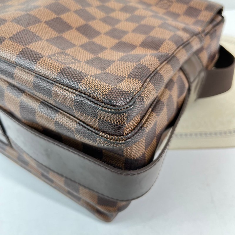 LV 棋盤格豆腐公文包 容量大 肩帶款-8