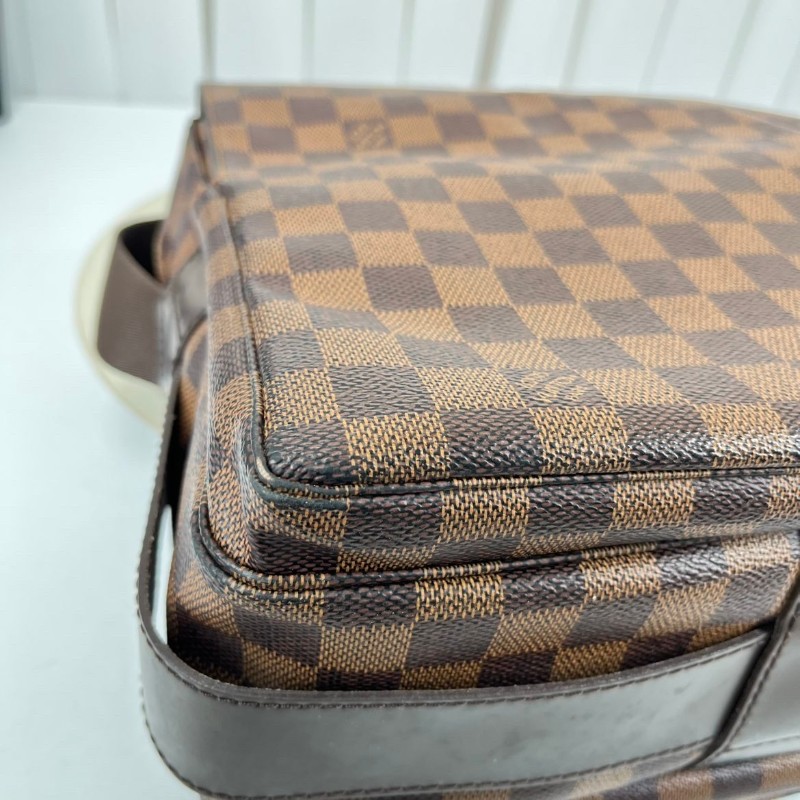 LV 棋盤格豆腐公文包 容量大 肩帶款-11