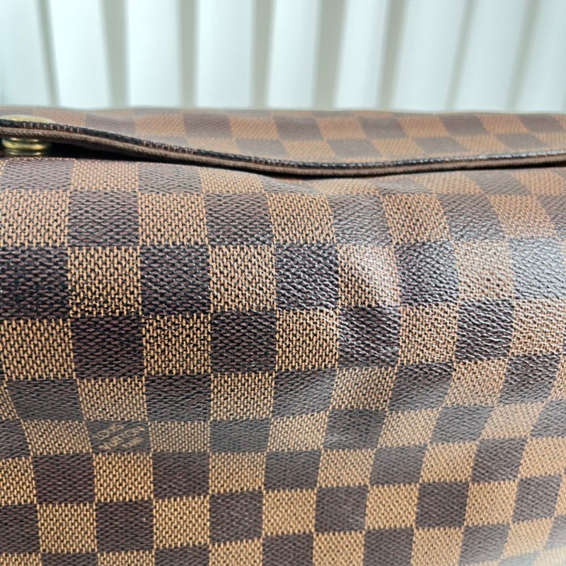 LV 棋盤格豆腐公文包 容量大 肩帶款-12