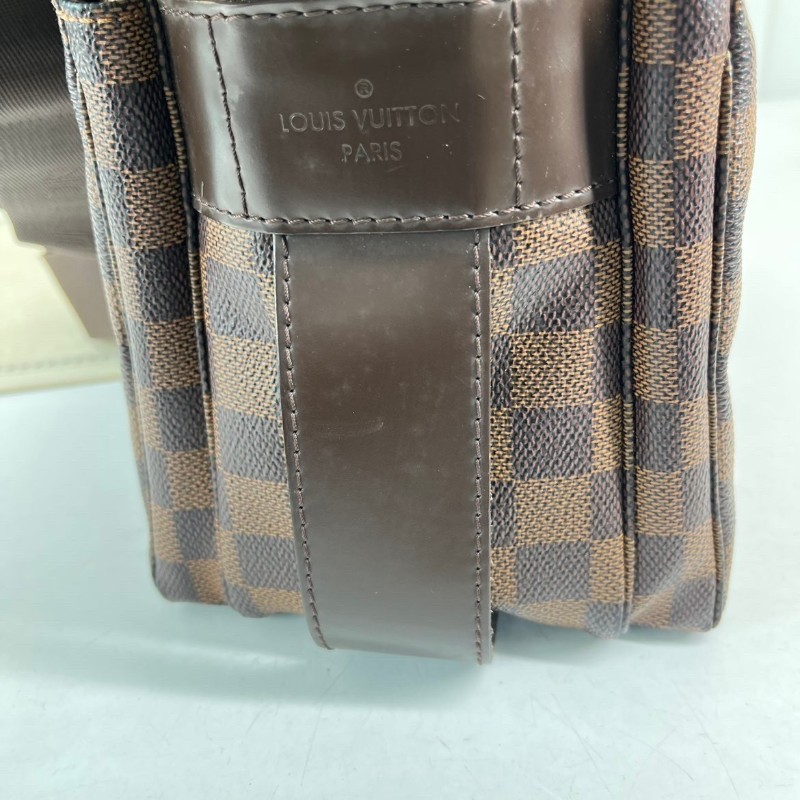 LV 棋盤格豆腐公文包 容量大 肩帶款-15