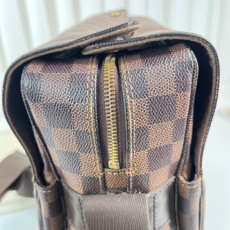 LV 棋盤格豆腐公文包 容量大 肩帶款-17