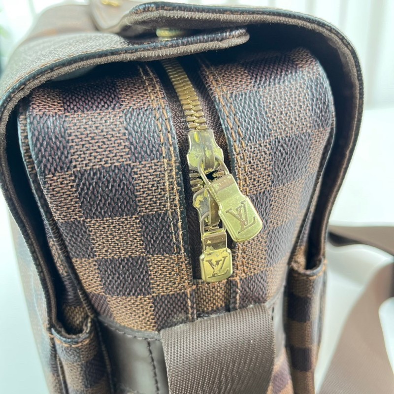 LV 棋盤格豆腐公文包 容量大 肩帶款-18