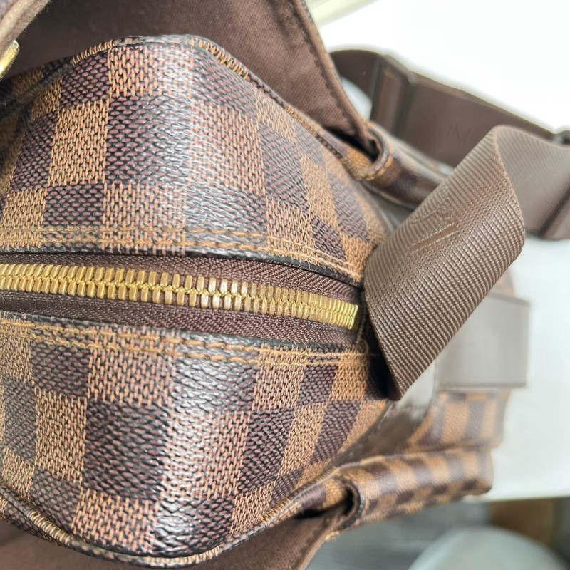 LV 棋盤格豆腐公文包 容量大 肩帶款-19