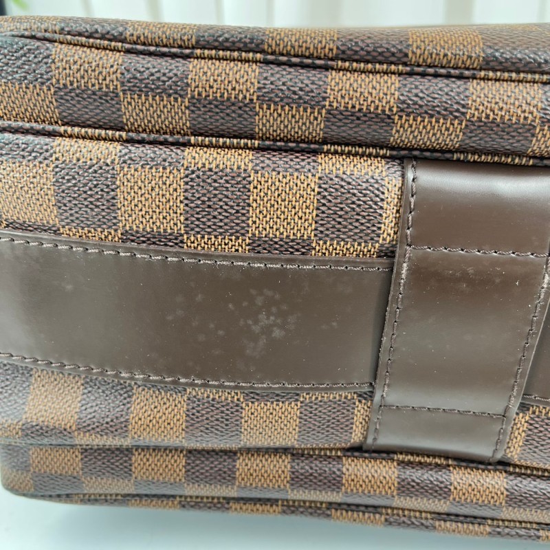 LV 棋盤格豆腐公文包 容量大 肩帶款-28