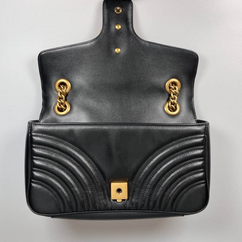 GUCCI 黑Marmont掀蓋包-5