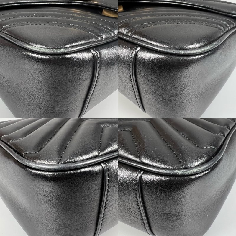 GUCCI 黑Marmont掀蓋包-11