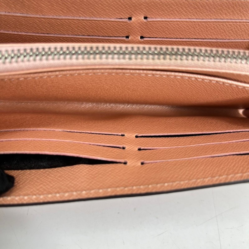 LV 粉色epi水波紋長夾錢包-13