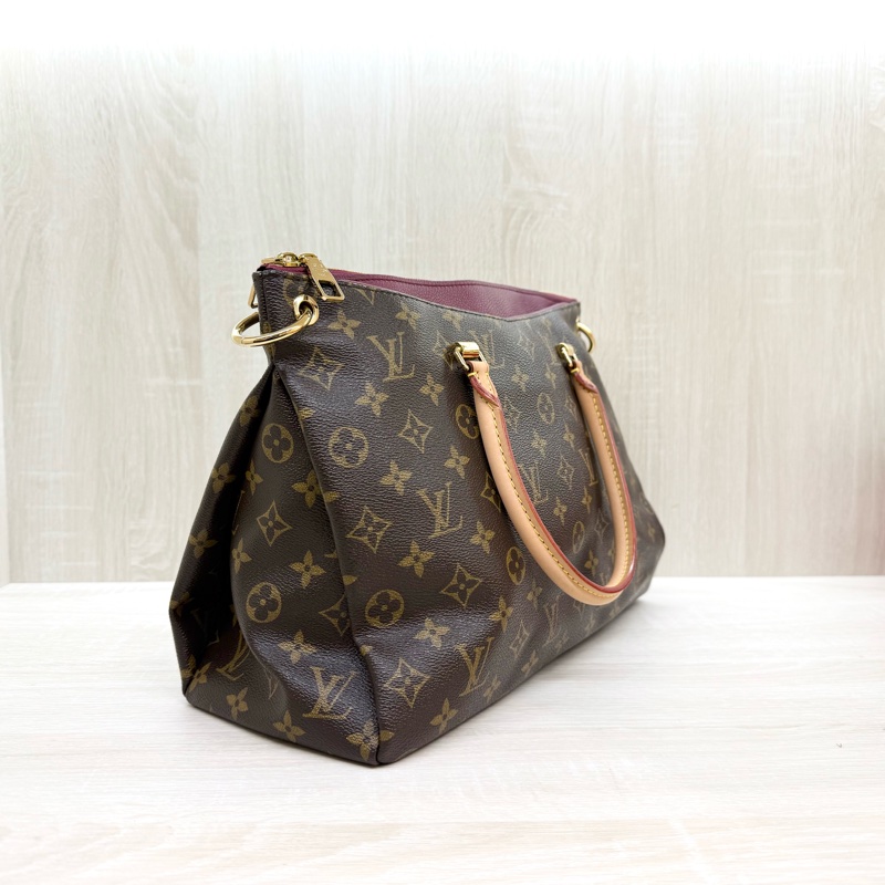 LV原花拼紫紅色兩用側背包/M40906-3