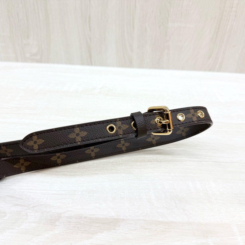 LV原花拼紫紅色兩用側背包/M40906-12