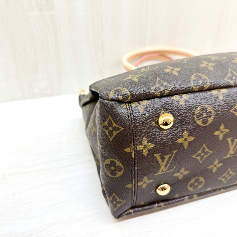 LV原花拼紫紅色兩用側背包/M40906-13