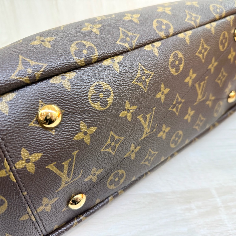 LV原花拼紫紅色兩用側背包/M40906-15