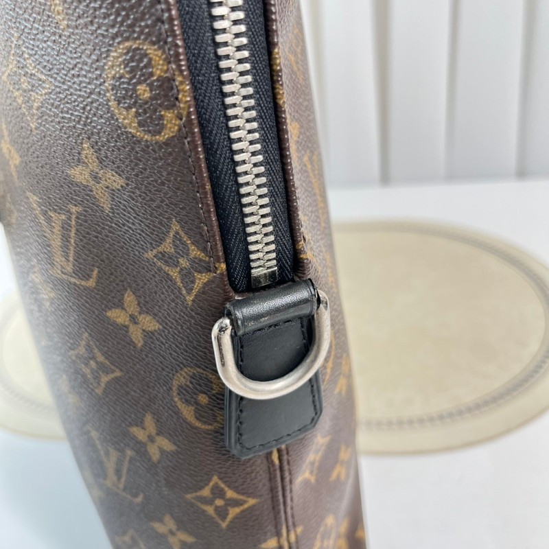 LV 老花電腦公事包 可拆卸肩帶-8