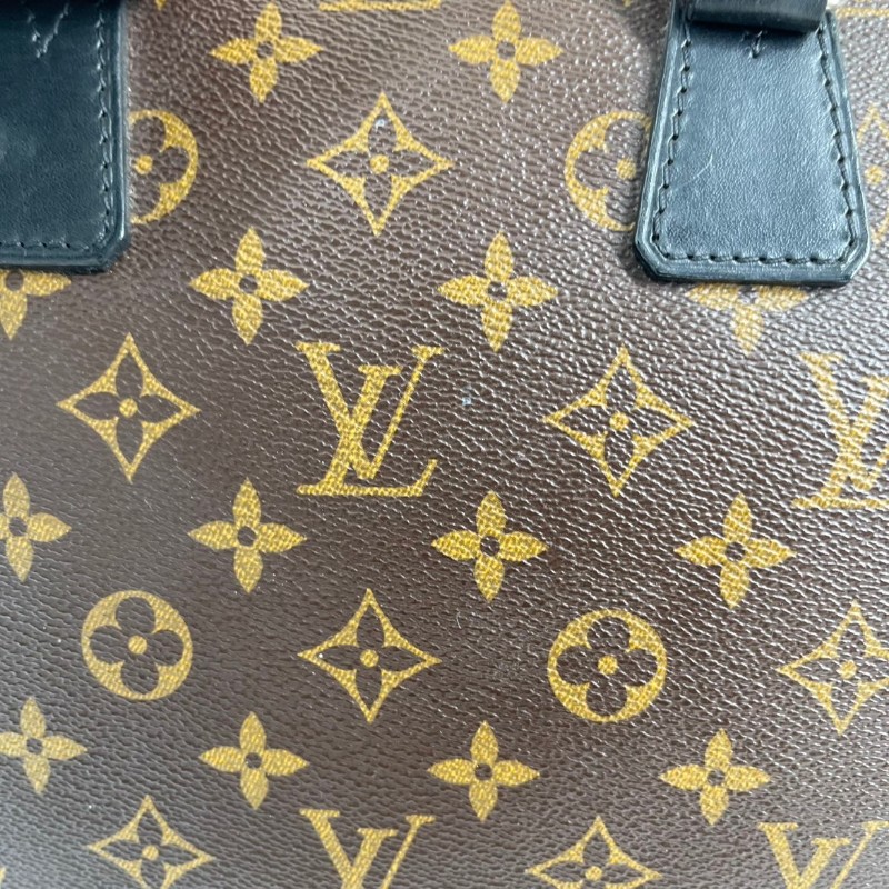 LV 老花電腦公事包 可拆卸肩帶-9