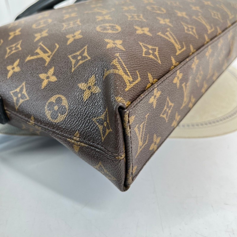 LV 老花電腦公事包 可拆卸肩帶-11