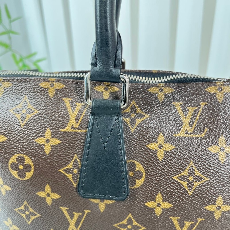 LV 老花電腦公事包 可拆卸肩帶-15