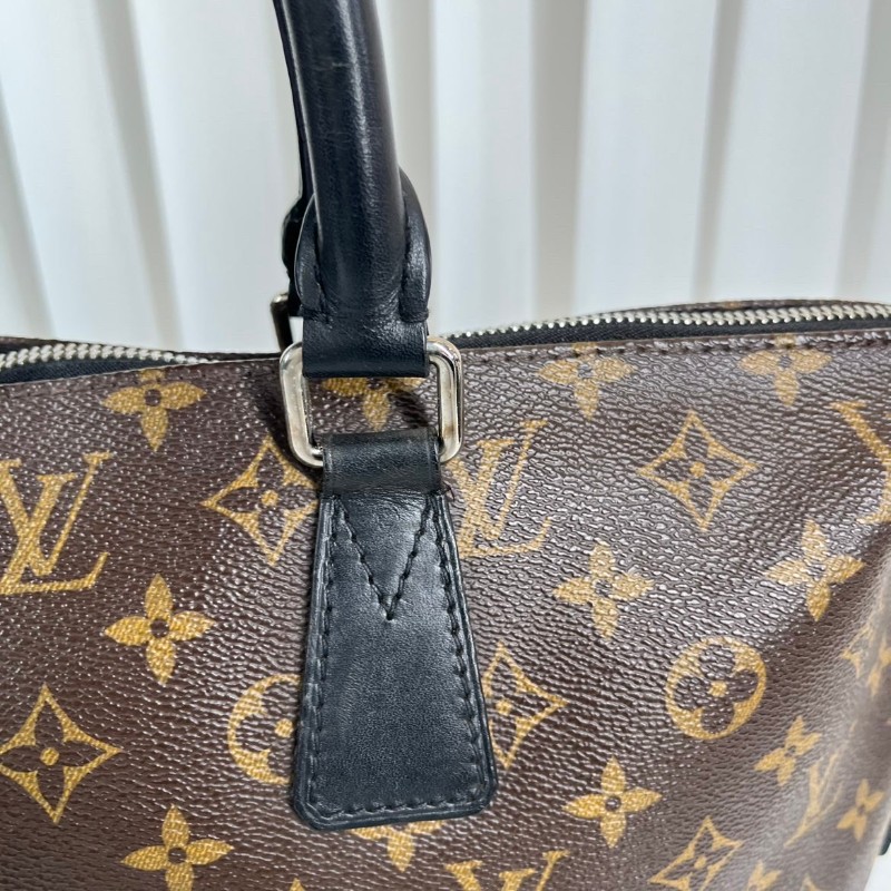 LV 老花電腦公事包 可拆卸肩帶-16