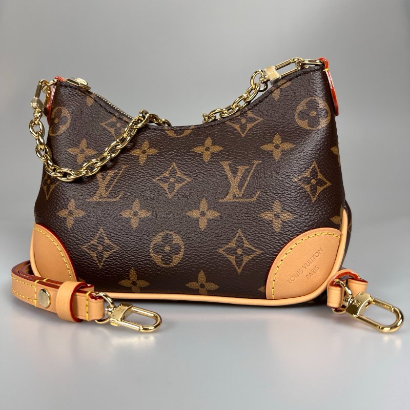 LV M25519/晶片款 老花NANO牛角包-0