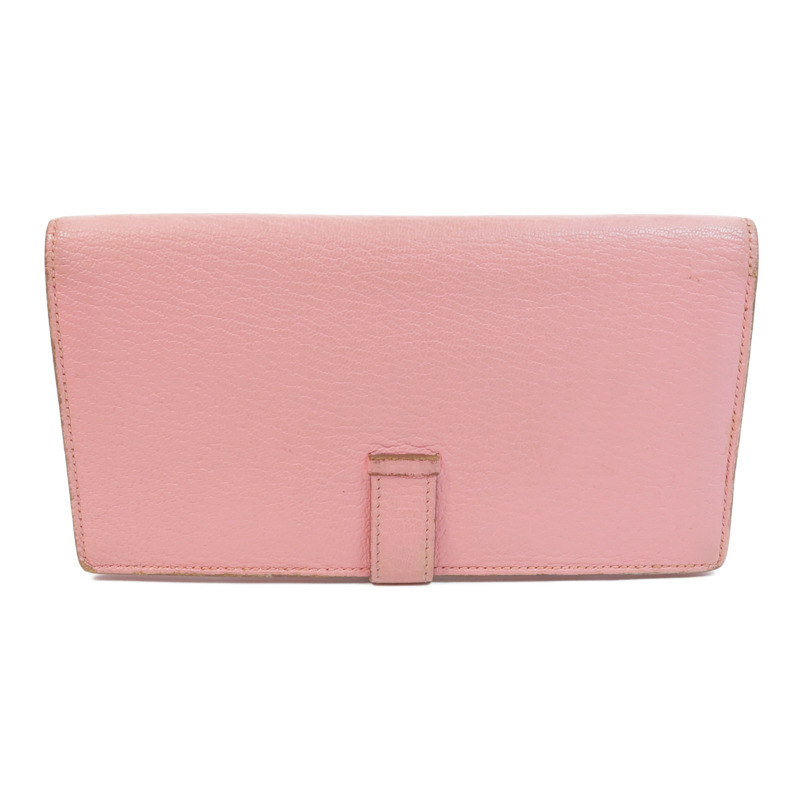 HERMES Chevre皮革Bearn Wallet銀扣長錢包-1
