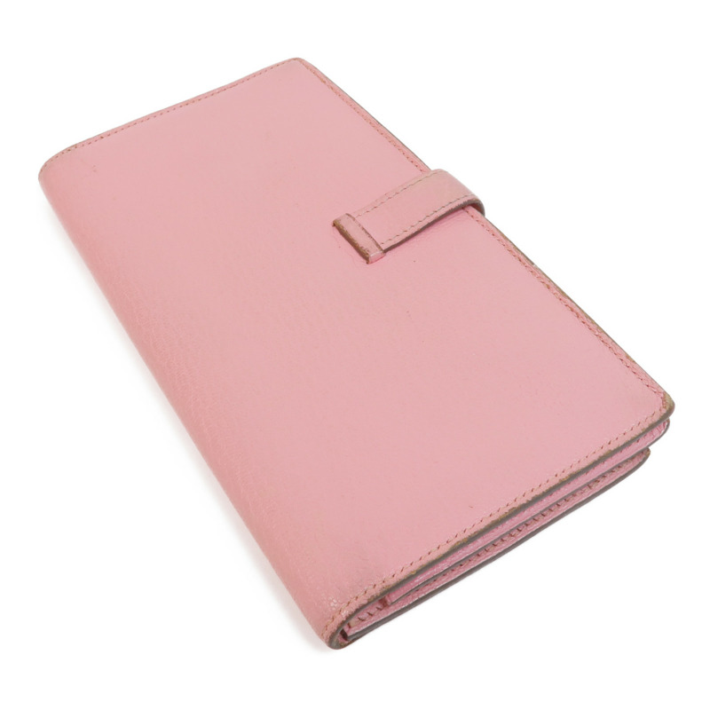 HERMES Chevre皮革Bearn Wallet銀扣長錢包-4