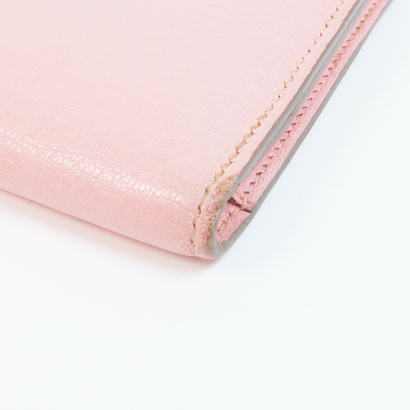 HERMES Chevre皮革Bearn Wallet銀扣長錢包-10