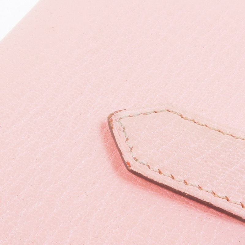 HERMES Chevre皮革Bearn Wallet銀扣長錢包-11