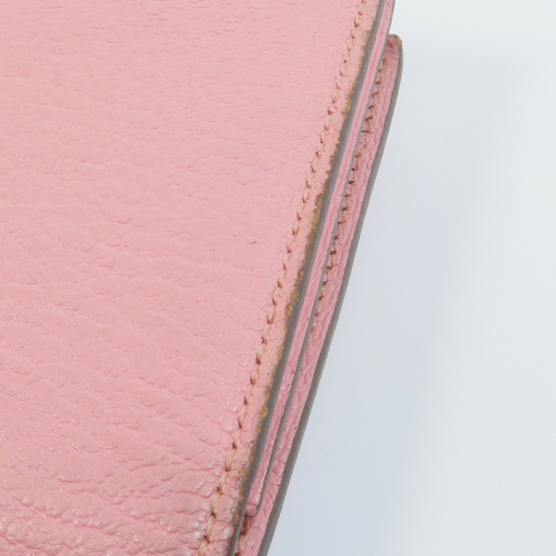 HERMES Chevre皮革Bearn Wallet銀扣長錢包-19