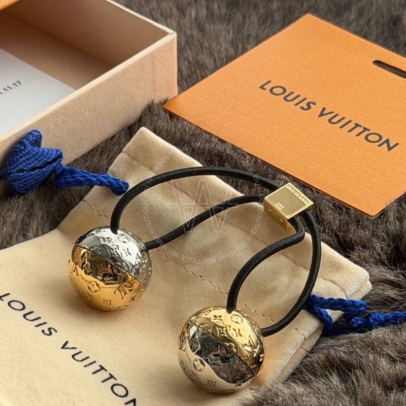🤍LOUIS VUITTON髮圈/LV髮圈/LV髮飾/LV禮品/聖誕交換禮物推薦(M80266)🤍無花果精品-4