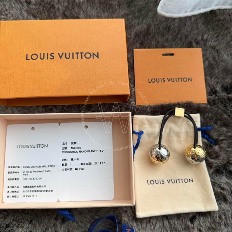 🤍LOUIS VUITTON髮圈/LV髮圈/LV髮飾/LV禮品/聖誕交換禮物推薦(M80266)🤍無花果精品-6