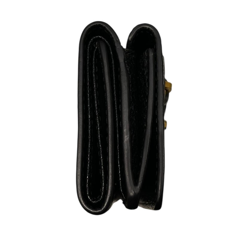 BALENCIAGA 巴黎世家 NEO CLASSIC 短夾 皮革 黑色 金釦-2