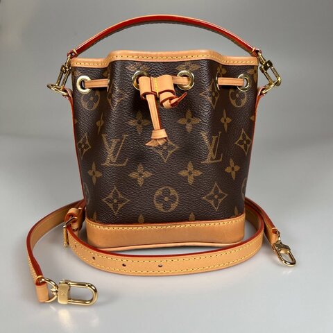 LV M81266/晶片款 老花Nano Noé 水桶包