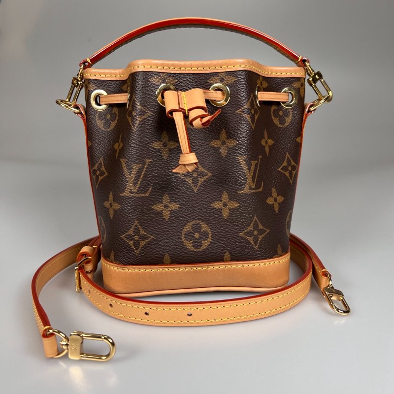 LV M81266/晶片款 老花Nano Noé 水桶包-0