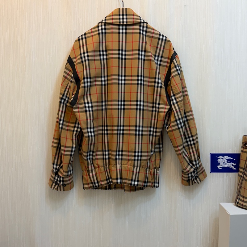 BURBERRY英國格紋風衣外套UK2-2