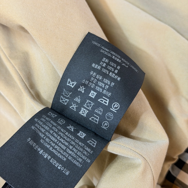 BURBERRY英國格紋風衣外套UK2-14