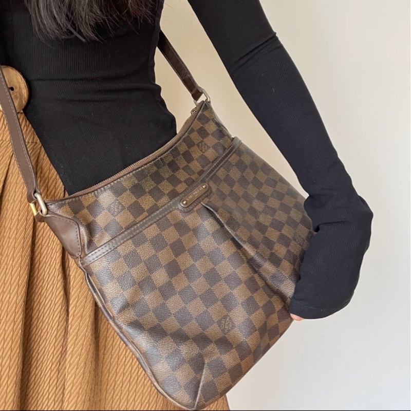 莉亞精品♡LV棋盤格斜背包 二手美包-1