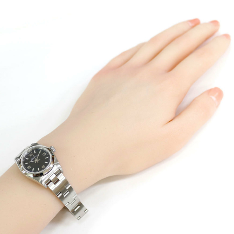 勞力士蠔式恆動腕錶,不鏽鋼材質,76080自動上鍊,經過全面翻新拋光,Y字編號,女士款-1