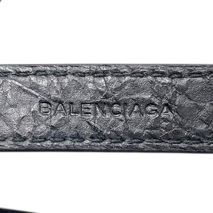 BALENCIAGA 巴黎世家 ARENA 三圈皮手環 皮革 黑色 金釦-4