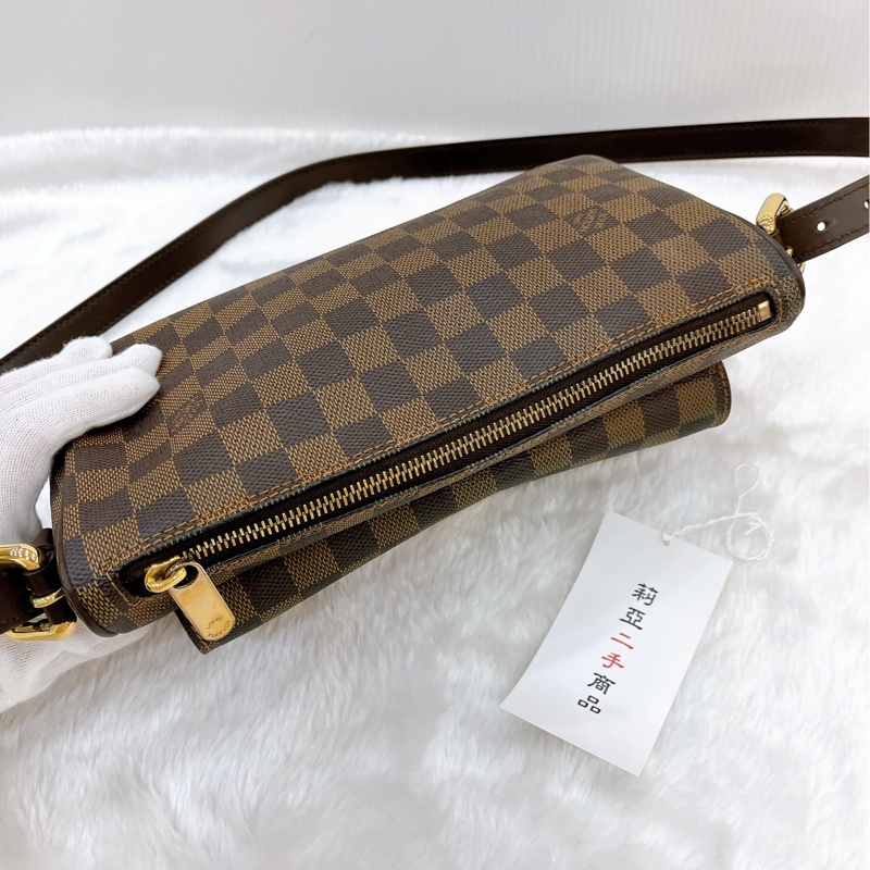 莉亞精品♡ LV 棋盤格斜背包 曼哈頓 二手美包-5