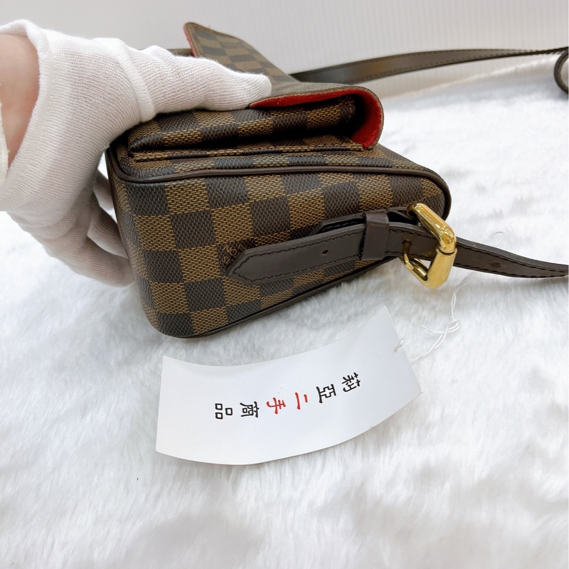 莉亞精品♡ LV 棋盤格斜背包 曼哈頓 二手美包-8