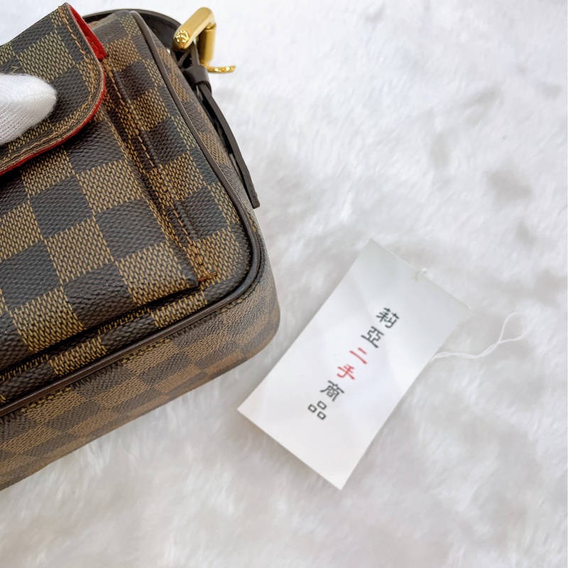 莉亞精品♡ LV 棋盤格斜背包 曼哈頓 二手美包-10