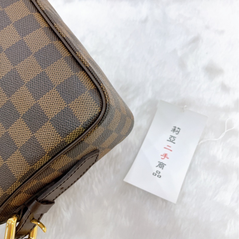 莉亞精品♡ LV 棋盤格斜背包 曼哈頓 二手美包-11