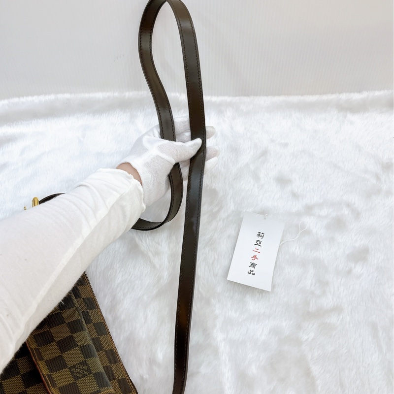 莉亞精品♡ LV 棋盤格斜背包 曼哈頓 二手美包-15