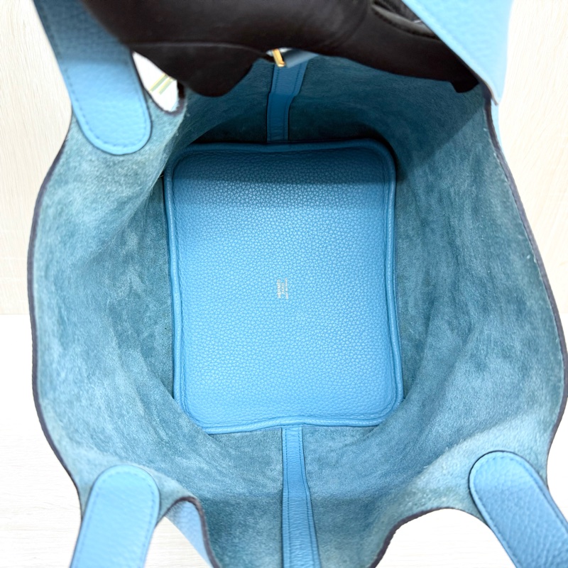 HERMRS北方藍金釦菜籃子PICOTIN22-6